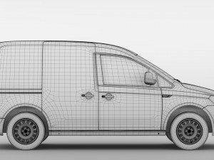 volkswagen caddy panel van l1 2017 Modèle 3D