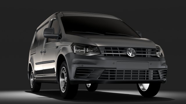 volkswagen caddy panel van l2 2rd 2017 3D मॉडल .c4d .max .obj .3ds .fbx .stl .blend 