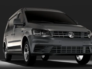 volkswagen caddy fourgon l2 2&egrave;me 2017 Modèle 3D