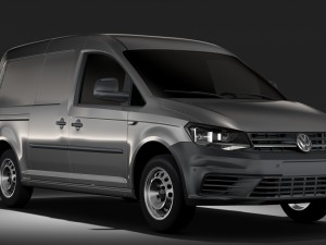 volkswagen caddy panel van l2 2rd 2017 3D मॉडल