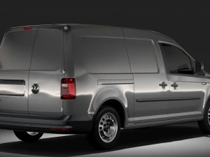 volkswagen caddy panel van l2 2rd 2017 3D Model