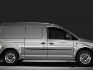 volkswagen caddy panel van l2 2rd 2017 3D Model
