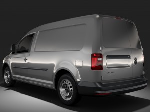 volkswagen caddy panel van l2 2rd 2017 3D मॉडल