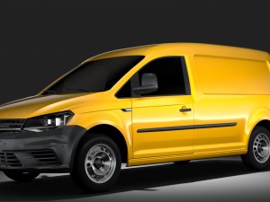 volkswagen caddy panel van l2 2017 3D Модель