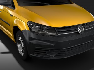 volkswagen caddy panel van l2 2017 3D Модель