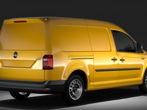 volkswagen caddy panel van l2 2017 3D Модель