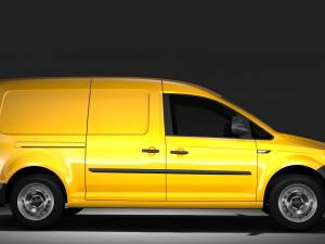 volkswagen caddy panel van l2 2017 3D Модель