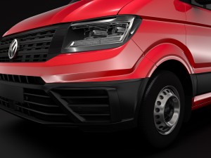 wv crafter chassis double-cab 2017 3D मॉडल