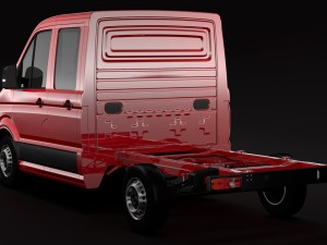 wv crafter chassis double-cab 2017 3D मॉडल