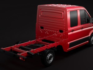 wv crafter chassis double-cab 2017 3D मॉडल