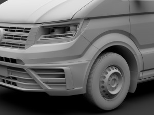 wv crafter chassis double-cab 2017 3D मॉडल