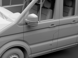 wv crafter chassis double-cab 2017 3D मॉडल