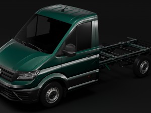 wv crafter chassis single-cab 2017 Modello 3D