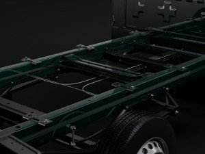 wv crafter chassis single-cab 2017 Modello 3D