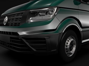 wv crafter chassis single-cab 2017 Modello 3D