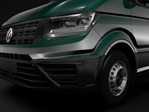 wv crafter chassis single-cab 2017 3D Model