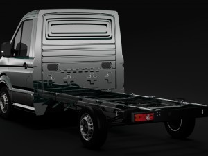 wv crafter chassis single-cab 2017 Modello 3D