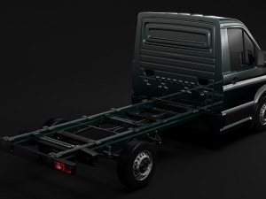 wv crafter chassis single-cab 2017 Modello 3D