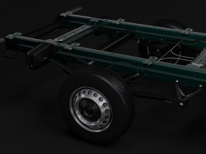 wv crafter chassis single-cab 2017 Modello 3D