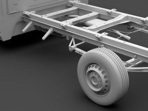 wv crafter chassis single-cab 2017 Modello 3D