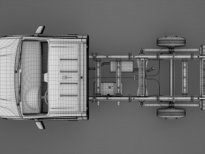 wv crafter chassis single-cab 2017 Modello 3D