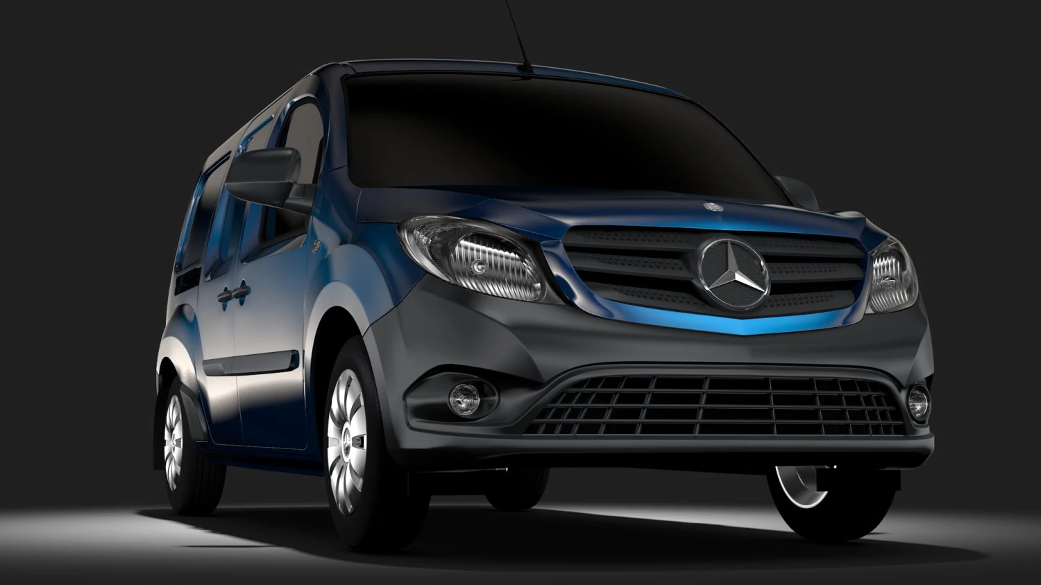 mercedes benz citan van l3 2017 3D Model .c4d .max .obj .3ds .fbx .stl .blend 