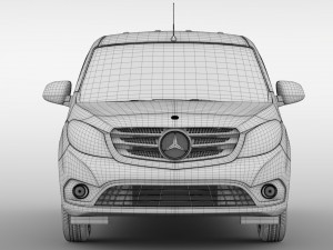 mercedes benz citan van l3 2017 3D Model