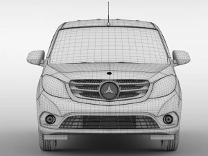 mercedes benz citan van l3 2017 3D Model
