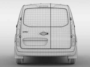 mercedes benz citan van l3 2017 3D Model