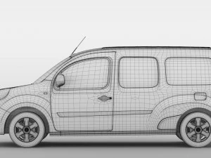 renault kangoo maxi van 2017 l3 2017 3D Model