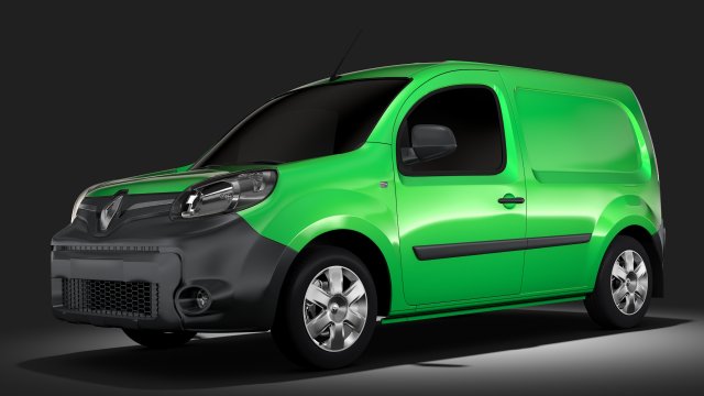 renault kangoo van l2 2017 3D Model .c4d .max .obj .3ds .fbx .stl .blend 