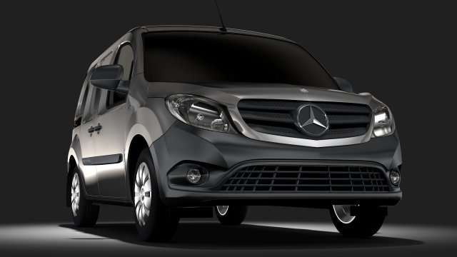 mercedes benz citan van l2 2017 3D मॉडल .c4d .max .obj .3ds .fbx .stl .blend 