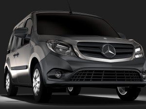 mercedes benz citan van l2 2017 3D Model