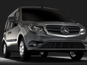 mercedes benz citan van l2 2017 р.в 3D Модель