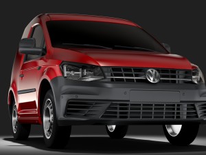 volkswagen caddy onemanvan 2017 3D Model