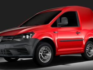 volkswagen caddy onemanvan 2017 3D Model