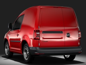 volkswagen caddy onemanvan 2017 3D Model