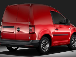 volkswagen caddy onemanvan 2017 3D Model