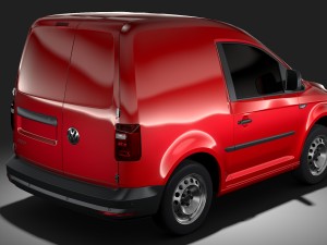 volkswagen caddy onemanvan 2017 3D Model