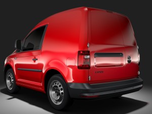 volkswagen caddy onemanvan 2017 3D Model