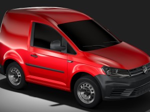 volkswagen caddy onemanvan 2017 3D Model