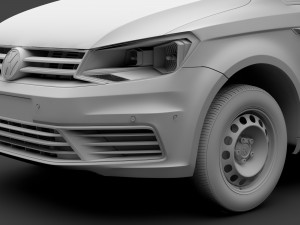 volkswagen caddy onemanvan 2017 3D Model