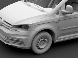 volkswagen caddy onemanvan 2017 3D Model