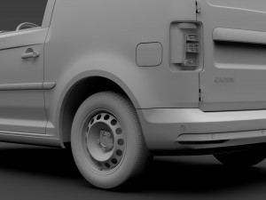 volkswagen caddy onemanvan 2017 3D Model