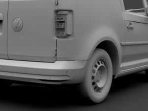 volkswagen caddy onemanvan 2017 3D Model