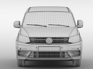 volkswagen caddy onemanvan 2017 3D Model