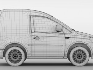 volkswagen caddy onemanvan 2017 3D Model