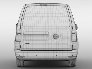 volkswagen caddy onemanvan 2017 3D Model
