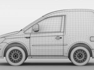 volkswagen caddy onemanvan 2017 3D Model