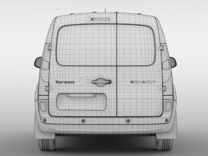 renault kangoo van 2017 l1 2017 Model 3D